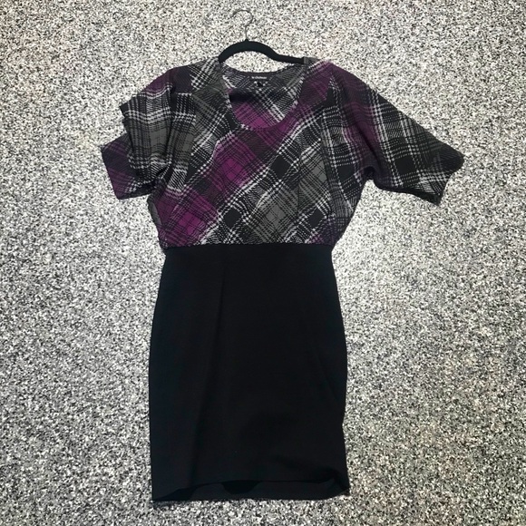 Le Château ✦ Plaid Purple Loose Fit Mini Dress (M) - Picture 5 of 5
